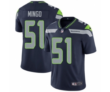 Men's Nike Seattle Seahawks #51 Barkevious Mingo Navy Blue Team Color Vapor Untouchable Limited Player NFL Jersey