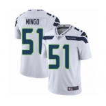 Men's Nike Seattle Seahawks #51 Barkevious Mingo White Vapor Untouchable Limited Player NFL Jersey