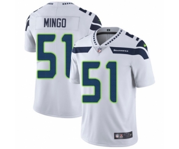 Men's Nike Seattle Seahawks #51 Barkevious Mingo White Vapor Untouchable Limited Player NFL Jersey