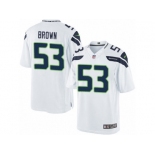 Men's Nike Seattle Seahawks #53 Arthur Brown Limited White NFL Jersey