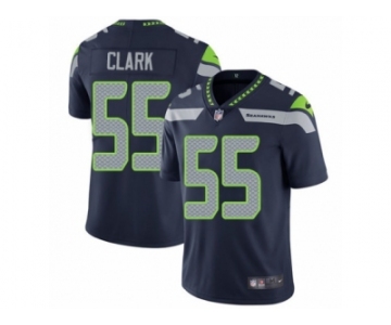 Men's Nike Seattle Seahawks #55 Frank Clark Vapor Untouchable Limited Steel Blue Team Color NFL Jersey