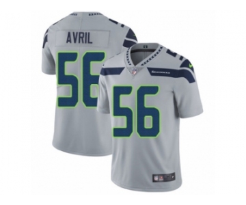 Men's Nike Seattle Seahawks #56 Cliff Avril Vapor Untouchable Limited Grey Alternate NFL Jersey