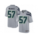 Men's Nike Seattle Seahawks #57 Michael Wilhoite Limited Grey Alternate NFL Jersey