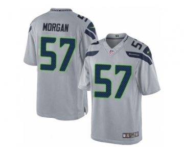 Men's Nike Seattle Seahawks #57 Mike Morgan Limited Grey Alternate NFL Jersey