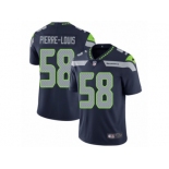 Men's Nike Seattle Seahawks #58 Kevin Pierre-Louis Vapor Untouchable Limited Steel Blue Team Color NFL Jersey