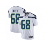 Men's Nike Seattle Seahawks #68 Justin Britt Vapor Untouchable Limited White NFL Jersey