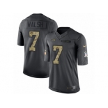 Men's Nike Seattle Seahawks #7 Blair Walsh Limited Black 2016 Salute to Service NFL Jersey