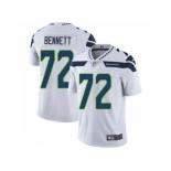 Men's Nike Seattle Seahawks #72 Michael Bennett Vapor Untouchable Limited White NFL Jersey