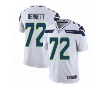 Men's Nike Seattle Seahawks #72 Michael Bennett Vapor Untouchable Limited White NFL Jersey