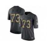 Men's Nike Seattle Seahawks #73 J'Marcus Webb Limited Black 2016 Salute to Service NFL Jersey