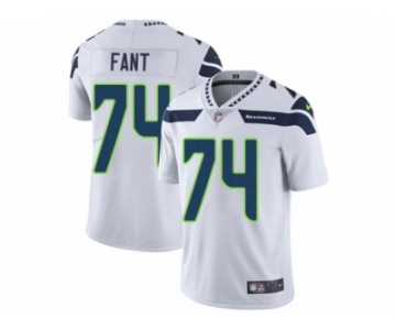 Men's Nike Seattle Seahawks #74 George Fant Vapor Untouchable Limited White NFL Jersey