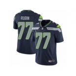 Men's Nike Seattle Seahawks #77 Ahtyba Rubin Vapor Untouchable Limited Steel Blue Team Color NFL Jersey