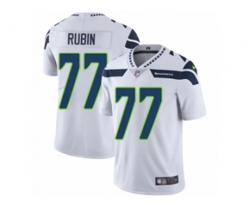 Men's Nike Seattle Seahawks #77 Ahtyba Rubin Vapor Untouchable Limited White NFL Jersey