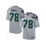 Men's Nike Seattle Seahawks #78 Bradley Sowell Limited Grey Alternate NFL Jersey