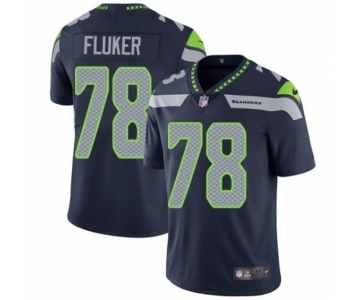 Men's Nike Seattle Seahawks #78 D.J. Fluker Navy Blue Team Color Vapor Untouchable Limited Player NFL Jersey