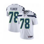 Men's Nike Seattle Seahawks #78 D.J. Fluker White Vapor Untouchable Limited Player NFL Jersey