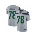 Men's Nike Seattle Seahawks #78 Luke Joeckel Vapor Untouchable Limited Grey Alternate NFL Jersey