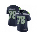 Men's Nike Seattle Seahawks #78 Luke Joeckel Vapor Untouchable Limited Steel Blue Team Color NFL Jersey