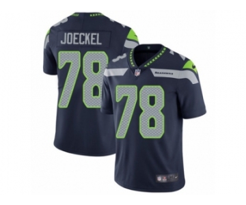 Men's Nike Seattle Seahawks #78 Luke Joeckel Vapor Untouchable Limited Steel Blue Team Color NFL Jersey