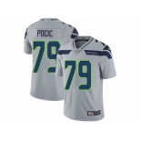 Men's Nike Seattle Seahawks #79 Ethan Pocic Vapor Untouchable Limited Grey Alternate NFL Jersey