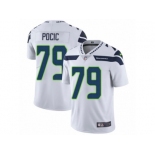 Men's Nike Seattle Seahawks #79 Ethan Pocic Vapor Untouchable Limited White NFL Jersey