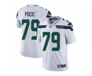 Men's Nike Seattle Seahawks #79 Ethan Pocic Vapor Untouchable Limited White NFL Jersey