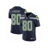 Men's Nike Seattle Seahawks #80 Steve Largent Vapor Untouchable Limited Steel Blue Team Color NFL Jersey