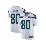 Men's Nike Seattle Seahawks #80 Steve Largent Vapor Untouchable Limited White NFL Jersey