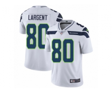 Men's Nike Seattle Seahawks #80 Steve Largent Vapor Untouchable Limited White NFL Jersey