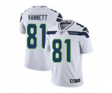 Men's Nike Seattle Seahawks #81 Nick Vannett Vapor Untouchable Limited White NFL Jersey