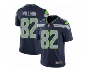 Men's Nike Seattle Seahawks #82 Luke Willson Vapor Untouchable Limited Steel Blue Team Color NFL Jersey