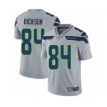 Men's Nike Seattle Seahawks #84 Ed Dickson Grey Alternate Vapor Untouchable Limited Player NFL Jersey