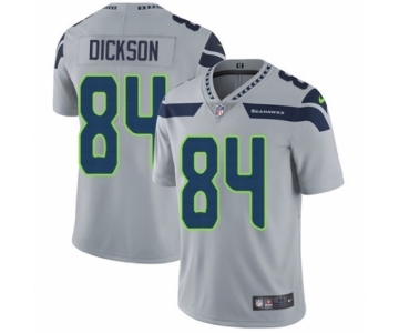 Men's Nike Seattle Seahawks #84 Ed Dickson Grey Alternate Vapor Untouchable Limited Player NFL Jersey