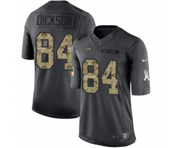 Men's Nike Seattle Seahawks #84 Ed Dickson Limited Black 2016 Salute to Service NFL Jersey