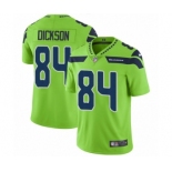 Men's Nike Seattle Seahawks #84 Ed Dickson Limited Green Rush Vapor Untouchable NFL Jersey