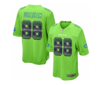 Men's Nike Seattle Seahawks #88 Jimmy Graham Limited Green Strobe NFL Jersey