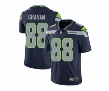 Men's Nike Seattle Seahawks #88 Jimmy Graham Vapor Untouchable Limited Steel Blue Team Color NFL Jersey