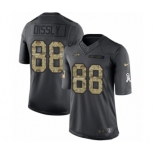 Men's Nike Seattle Seahawks #88 Will Dissly Limited Black 2016 Salute to Service NFL Jersey