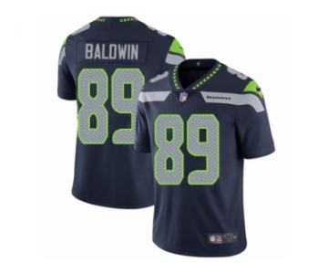 Men's Nike Seattle Seahawks #89 Doug Baldwin Vapor Untouchable Limited Steel Blue Team Color NFL Jersey