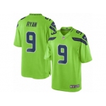 Men's Nike Seattle Seahawks #9 Jon Ryan Limited Green Rush NFL Jersey