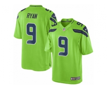 Men's Nike Seattle Seahawks #9 Jon Ryan Limited Green Rush NFL Jersey