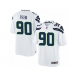 Men's Nike Seattle Seahawks #90 Jarran Reed Limited White NFL Jersey