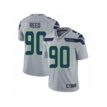 Men's Nike Seattle Seahawks #90 Jarran Reed Vapor Untouchable Limited Grey Alternate NFL Jersey