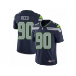 Men's Nike Seattle Seahawks #90 Jarran Reed Vapor Untouchable Limited Steel Blue Team Color NFL Jersey