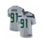 Men's Nike Seattle Seahawks #91 Cassius Marsh Vapor Untouchable Limited Grey Alternate NFL Jersey