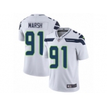 Men's Nike Seattle Seahawks #91 Cassius Marsh Vapor Untouchable Limited White NFL Jersey