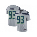 Men's Nike Seattle Seahawks #93 Nazair Jones Vapor Untouchable Limited Grey Alternate NFL Jersey