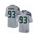 Men's Nike Seattle Seahawks #93 Tony McDaniel Limited Grey Alternate NFL Jersey