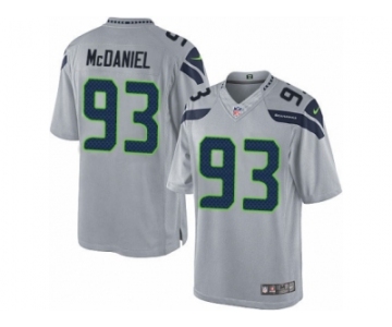 Men's Nike Seattle Seahawks #93 Tony McDaniel Limited Grey Alternate NFL Jersey