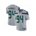 Men's Nike Seattle Seahawks #94 Malik McDowell Limited Grey Alternate NFL Jersey